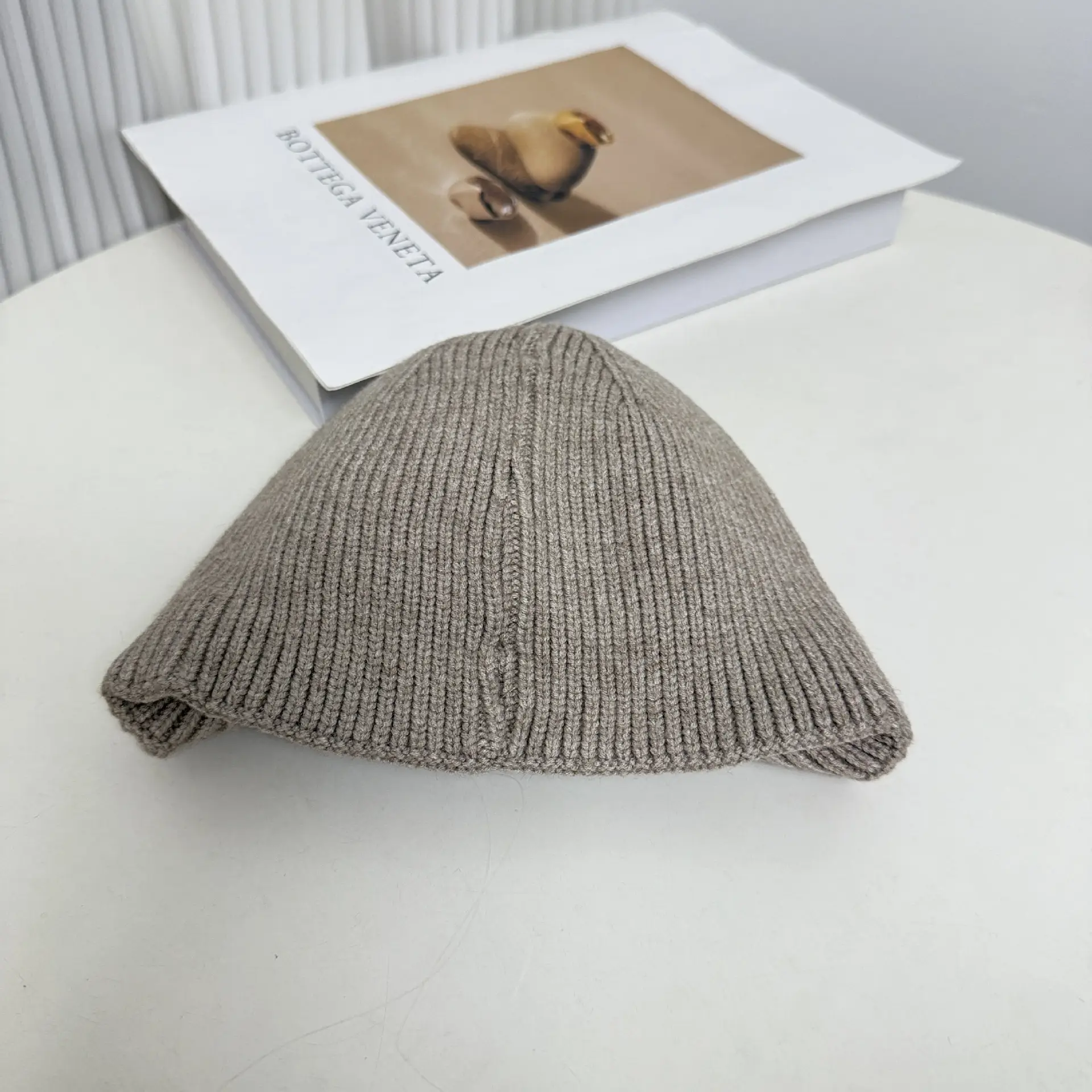 Men Wool Blend Baseball Cap Winter Warm Solid Color — feature 4