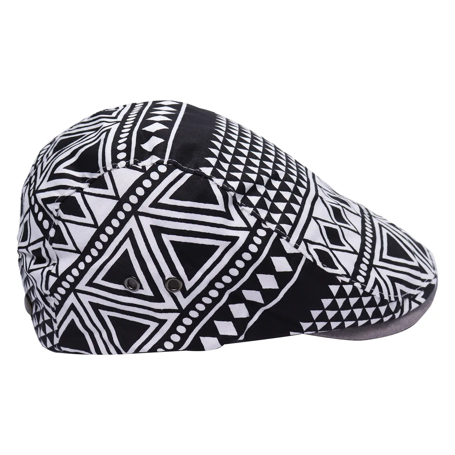 Unisex Spring Sun Hats Plaid Fabric Forward Caps — feature 13