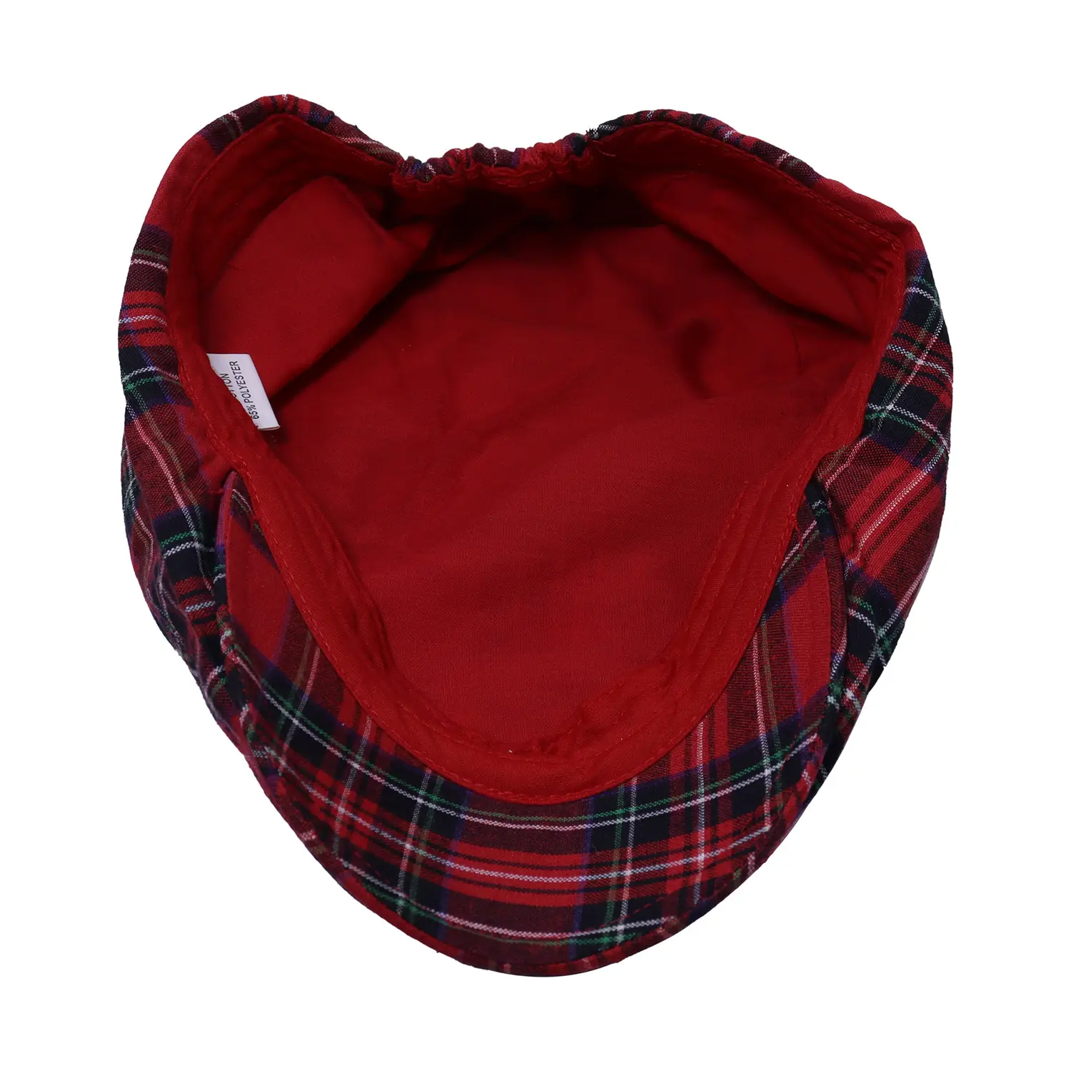 Unisex Spring Sun Hats Plaid Fabric Forward Caps — feature 14