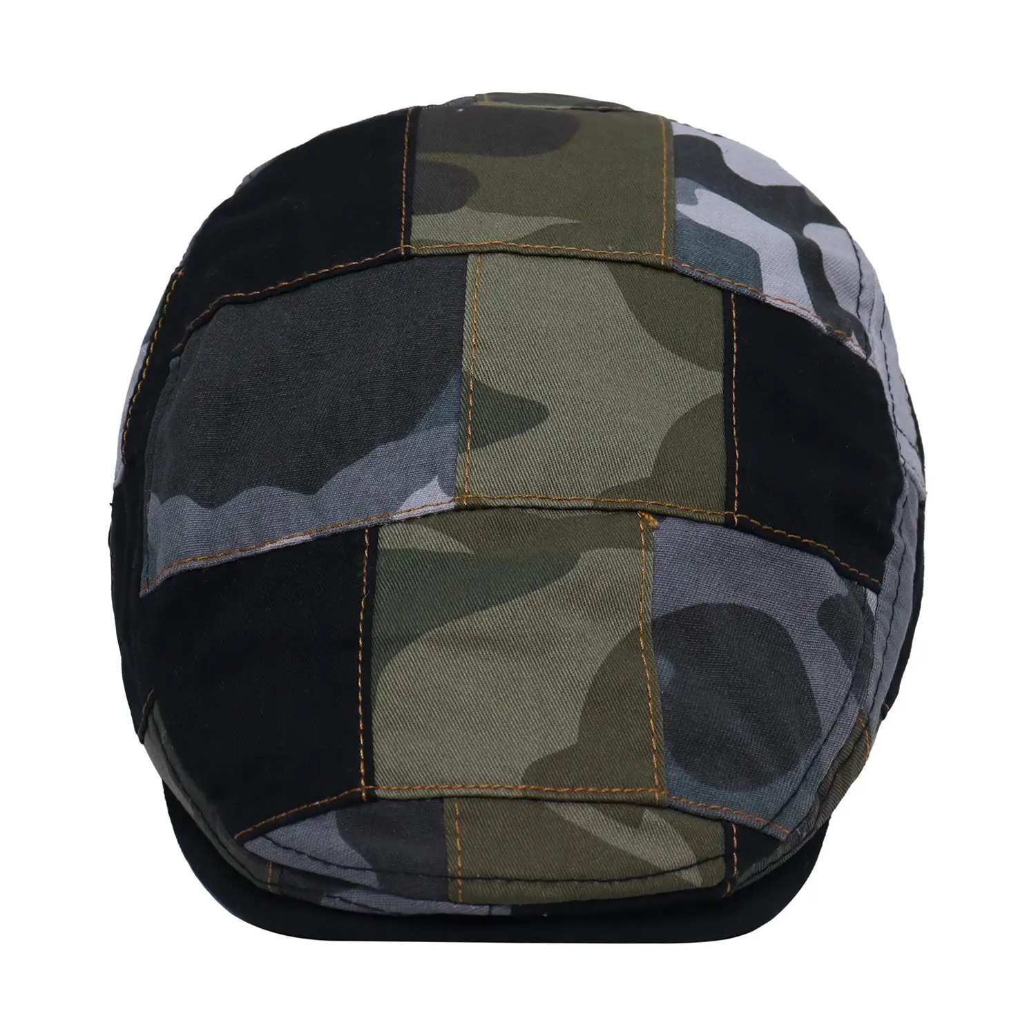 Unisex Spring Sun Hats Plaid Fabric Forward Caps — feature 18