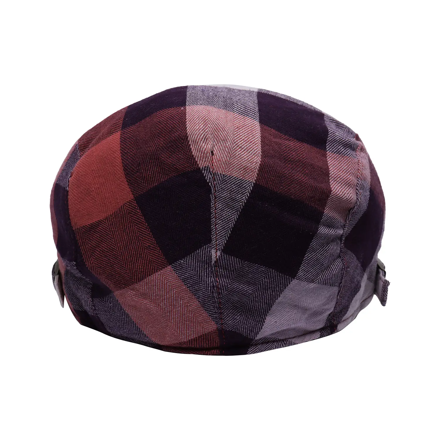 Unisex Spring Sun Hats Plaid Fabric Forward Caps — feature 28