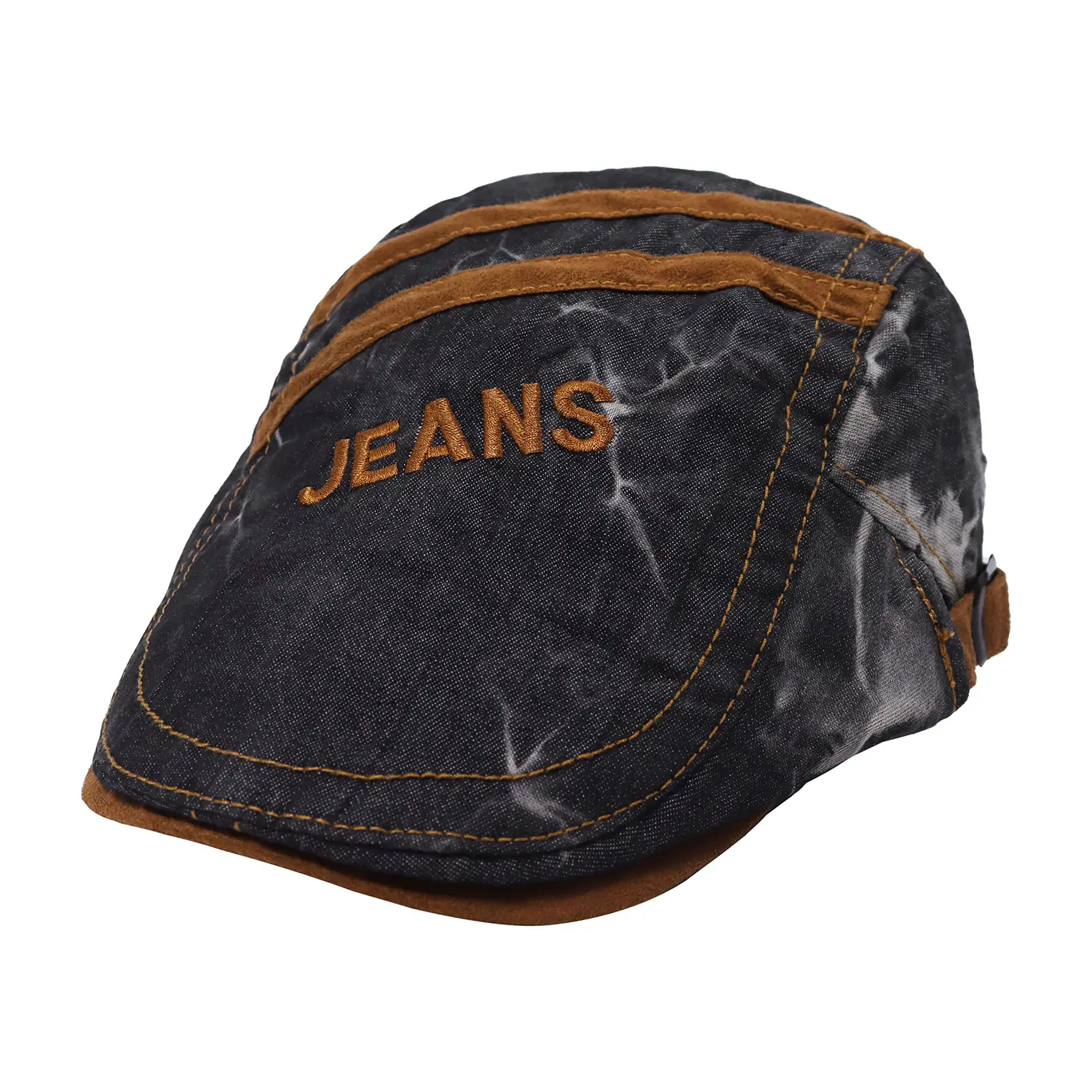 Unisex Spring Sun Hats Plaid Fabric Forward Caps — feature 9
