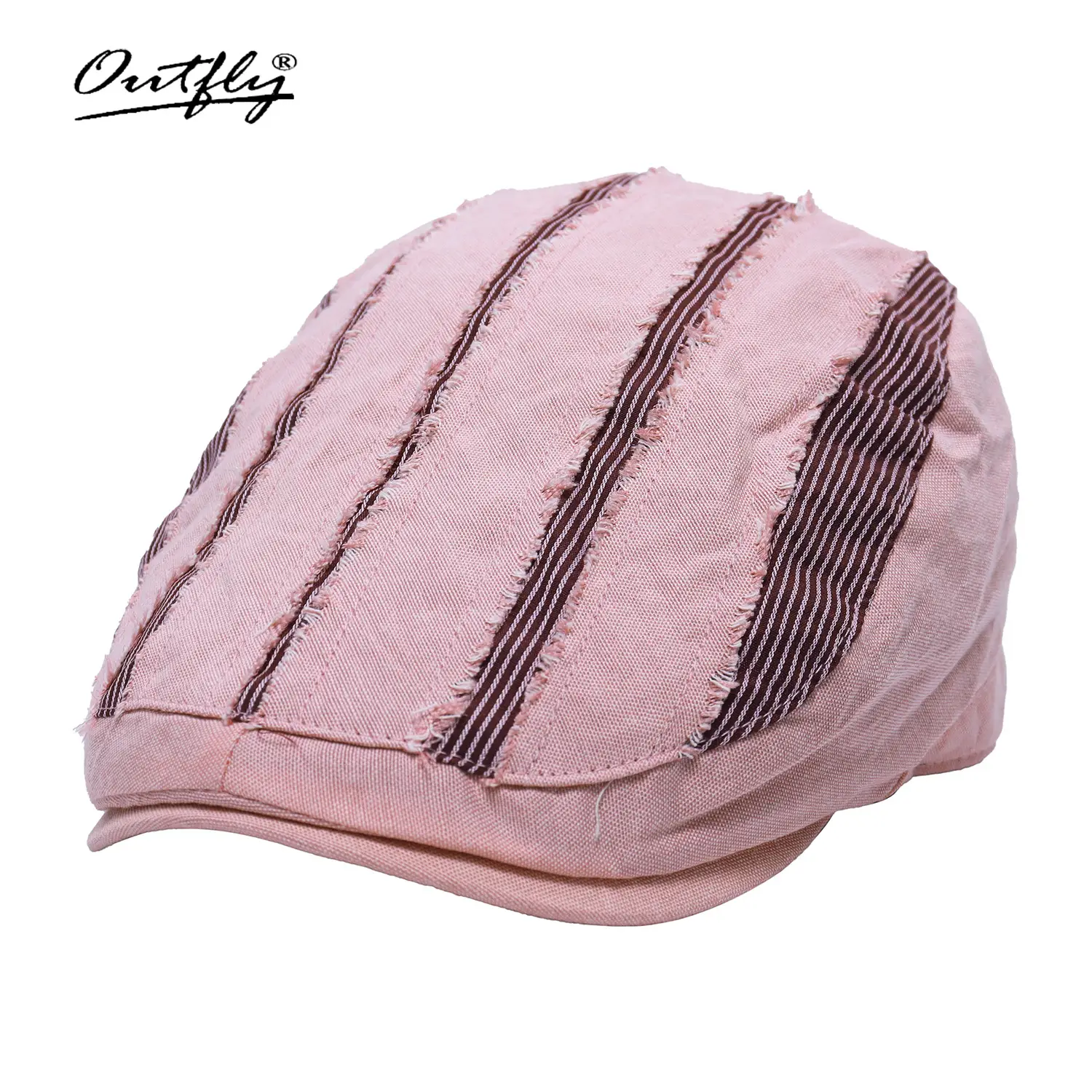 Unisex Spring Sun Hats Plaid Fabric Forward Caps - Image 17