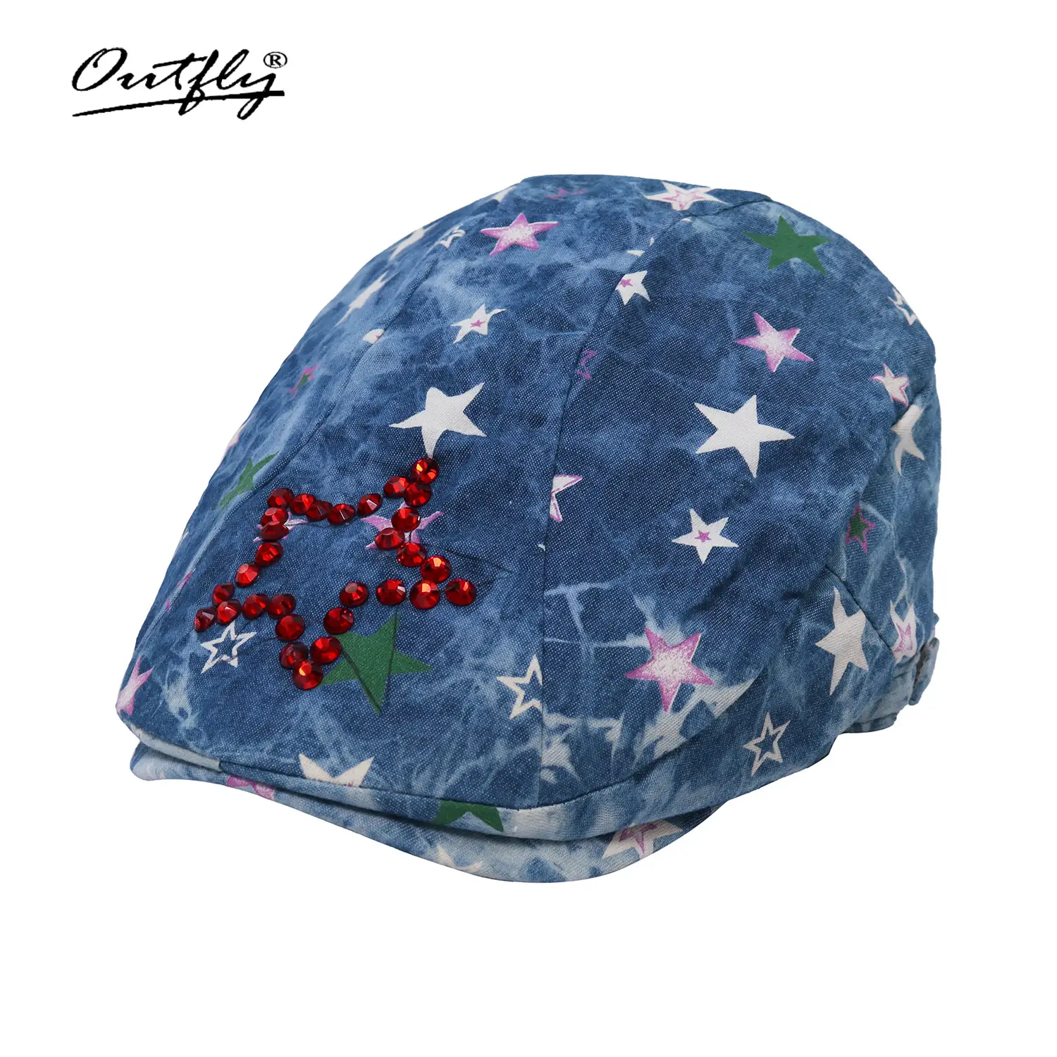 Unisex Spring Sun Hats Plaid Fabric Forward Caps - Image 19