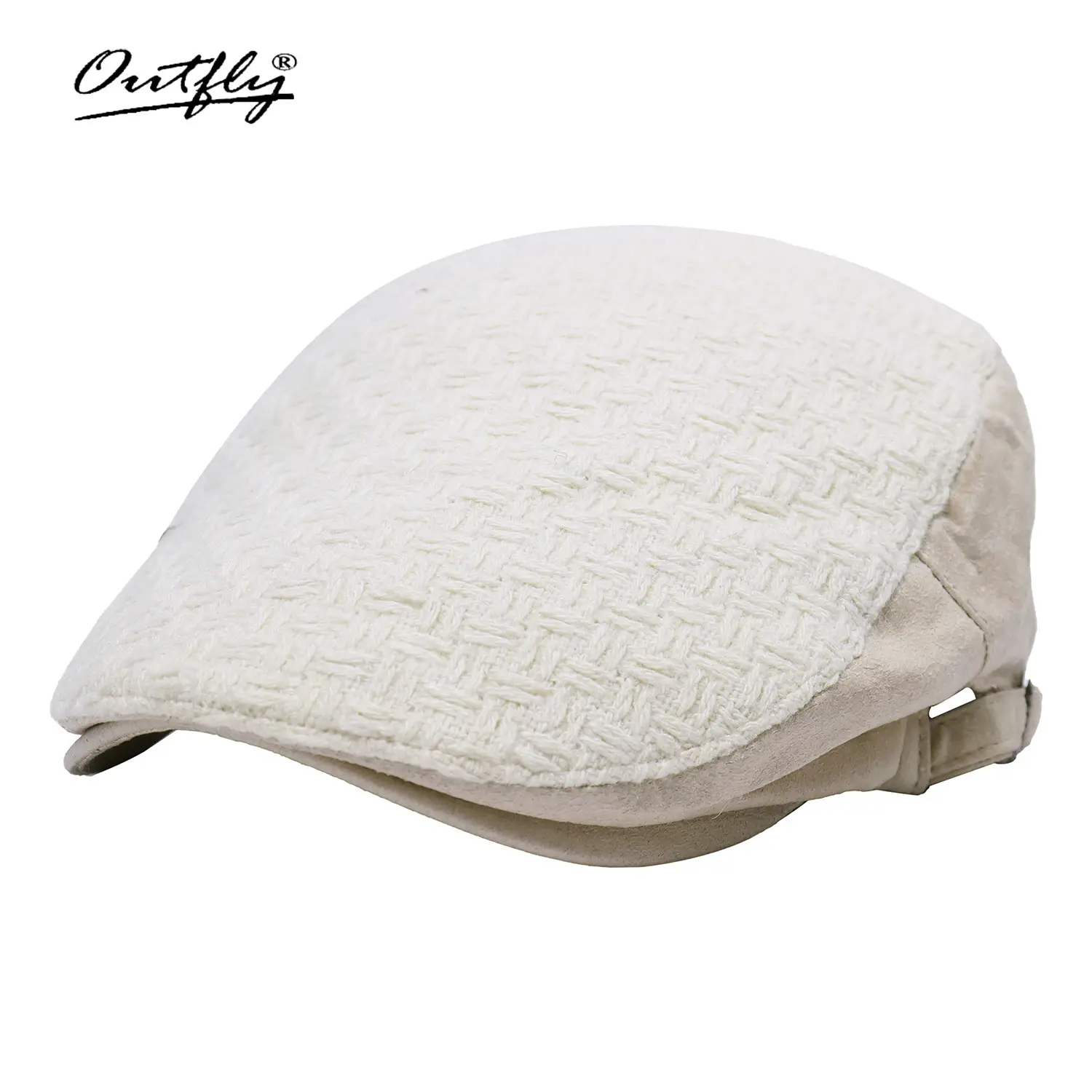 Unisex Spring Sun Hats Plaid Fabric Forward Caps - Image 21