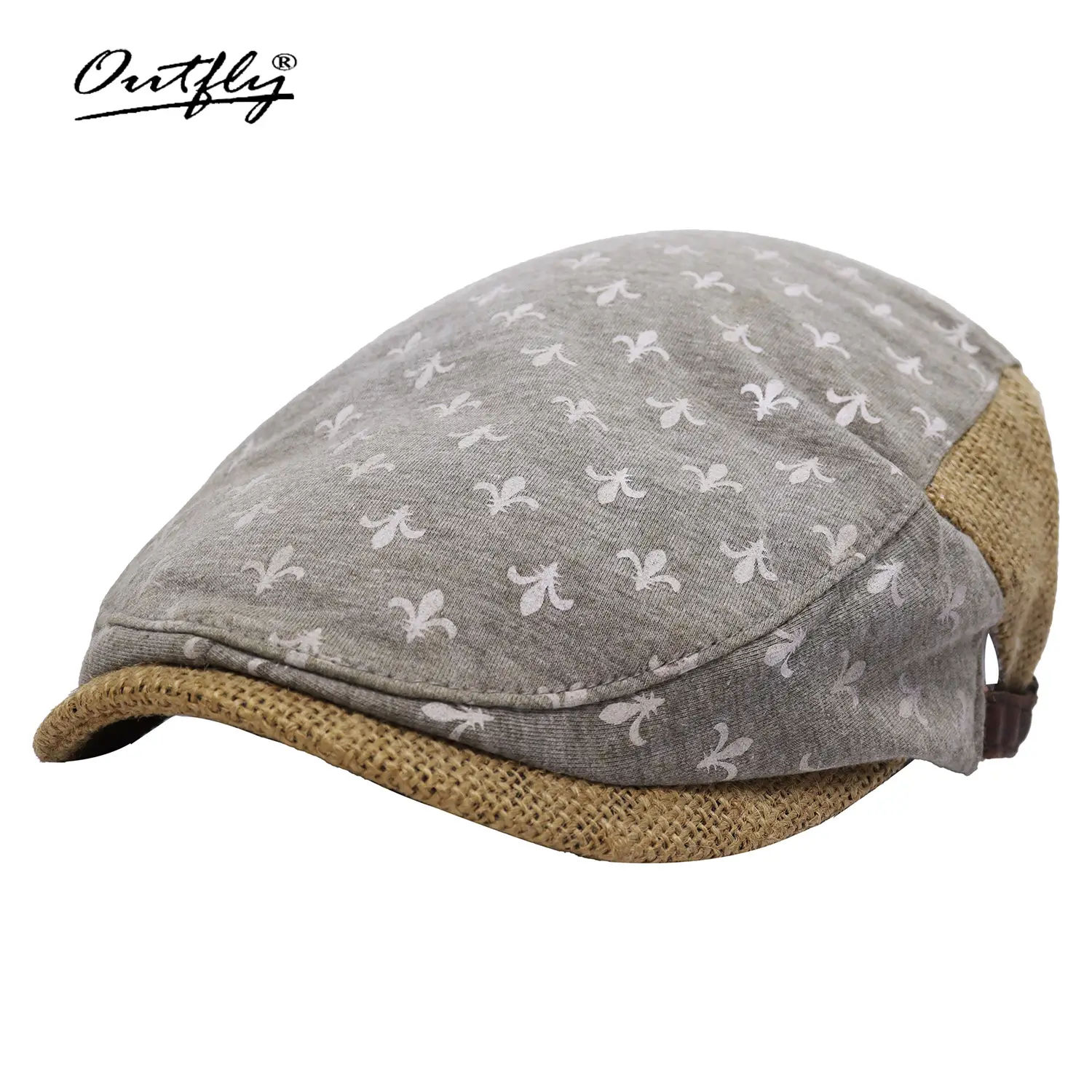 Unisex Spring Sun Hats Plaid Fabric Forward Caps - Image 3