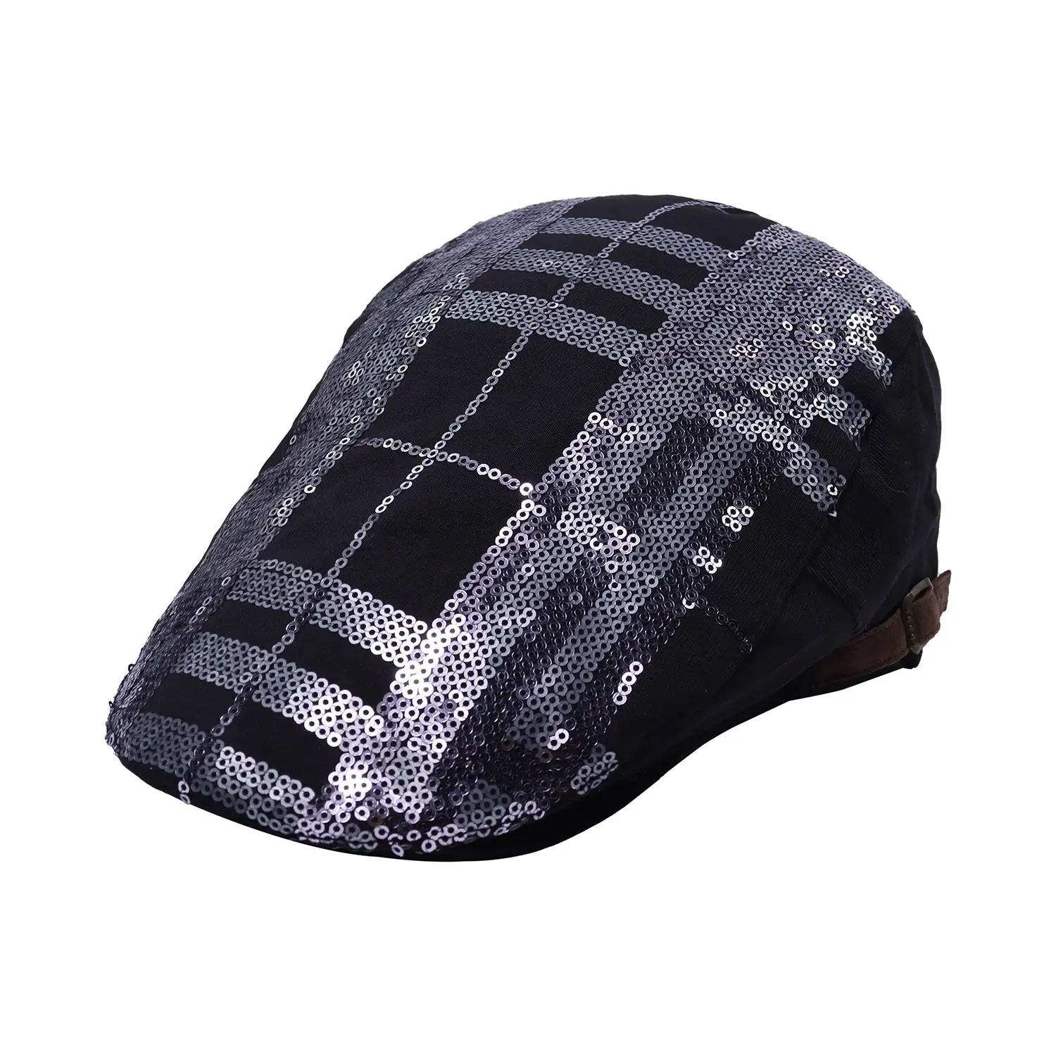 Unisex Spring Sun Hats Plaid Fabric Forward Caps - Image 7