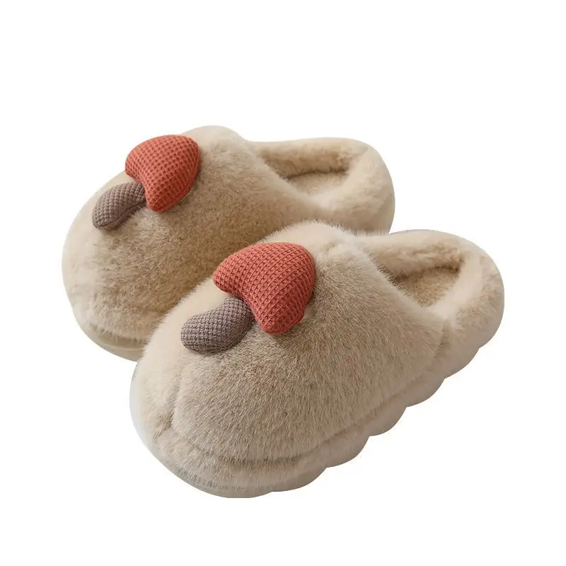 Cute Mushroom Slippers for Women Winter Warm Non-Slip - Image 10