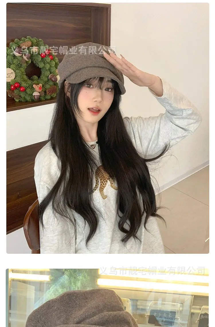 Japanese Retro Beret Wool Blend Equestrian Hat Women — feature 7