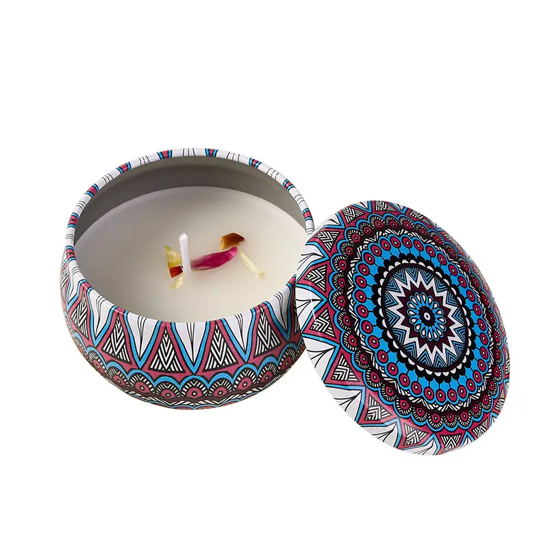 Tin Can Candle Soy Scented Candle DIY Souvenir Gift Ornaments Home Living Room Incense Bedroom Candle