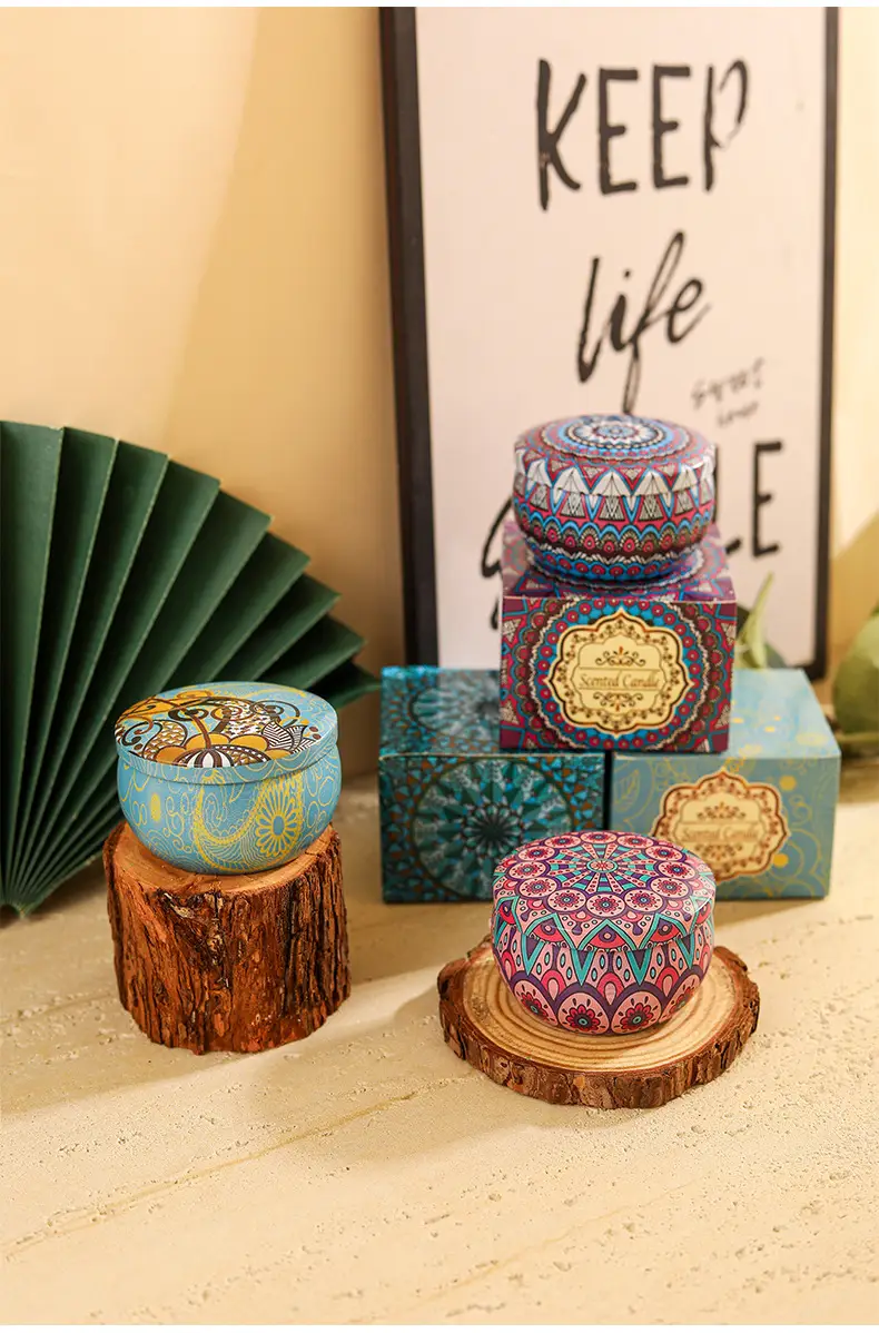 Tin Can Candle Soy Scented Candle DIY Souvenir Gift Ornaments Home Living Room Incense Bedroom Candle — feature 10