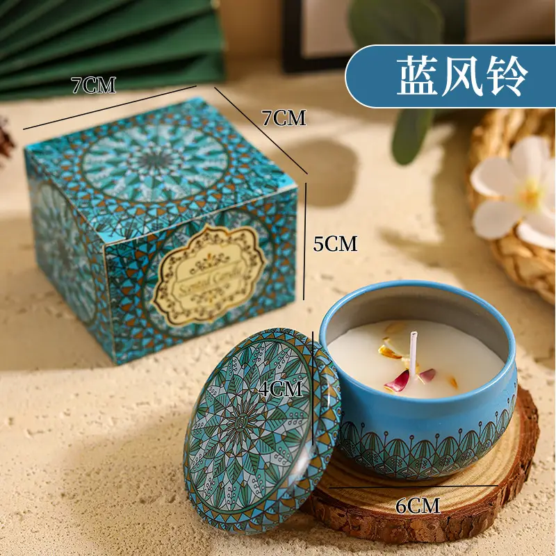 Tin Can Candle Soy Scented Candle DIY Souvenir Gift Ornaments Home Living Room Incense Bedroom Candle
