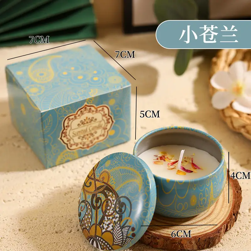 Tin Can Candle Soy Scented Candle DIY Souvenir Gift Ornaments Home Living Room Incense Bedroom Candle