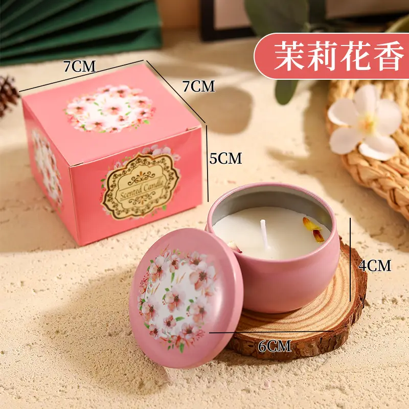 Tin Can Candle Soy Scented Candle DIY Souvenir Gift Ornaments Home Living Room Incense Bedroom Candle