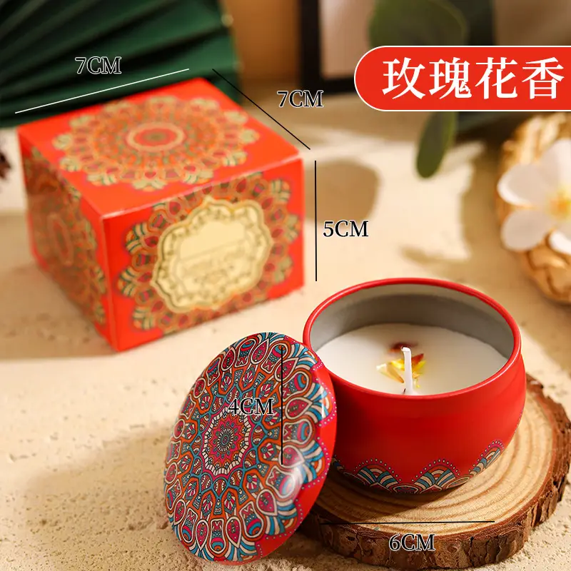Tin Can Candle Soy Scented Candle DIY Souvenir Gift Ornaments Home Living Room Incense Bedroom Candle