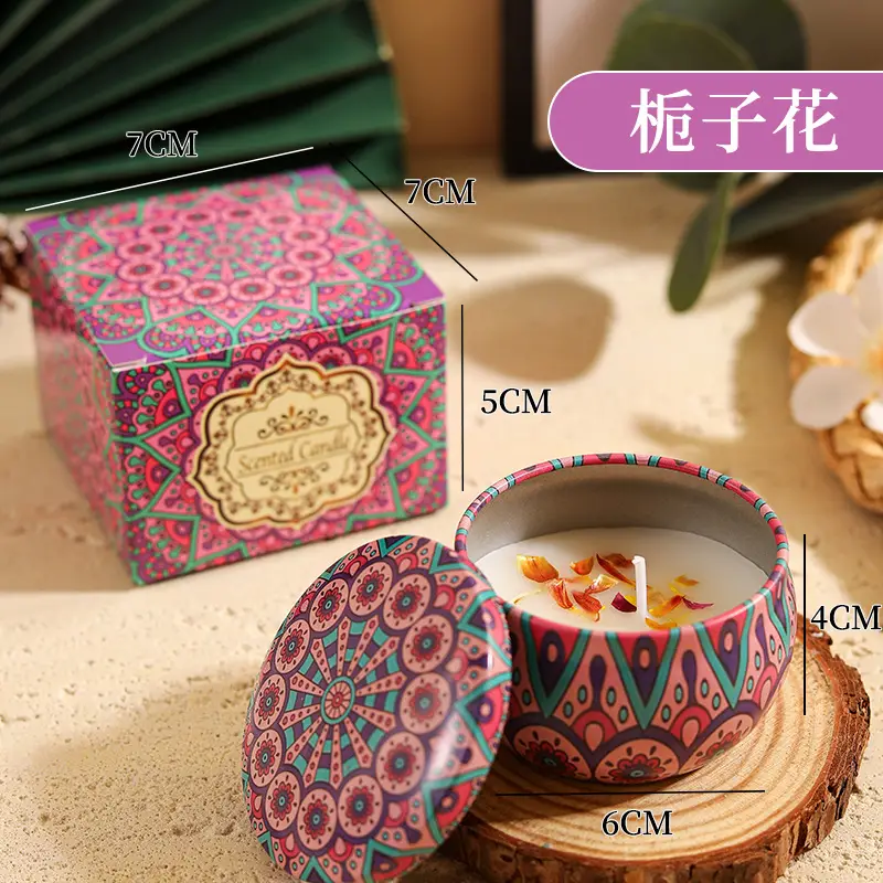 Tin Can Candle Soy Scented Candle DIY Souvenir Gift Ornaments Home Living Room Incense Bedroom Candle