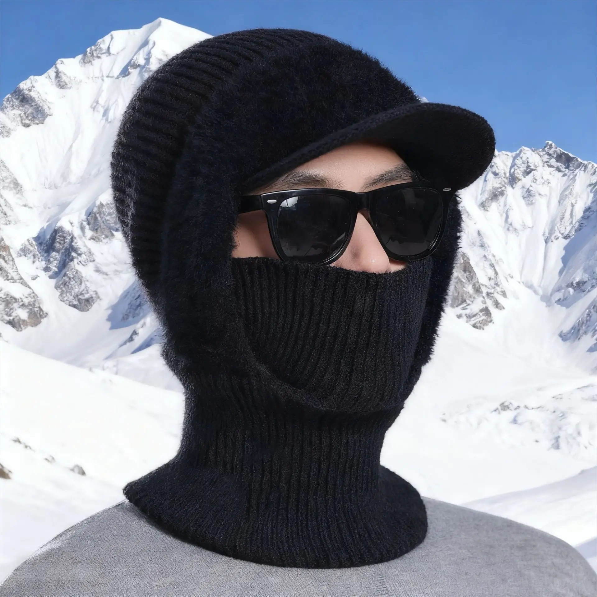 Winter Men's Woolen Hat with Duck Tongue & Ear Protection - Image 9