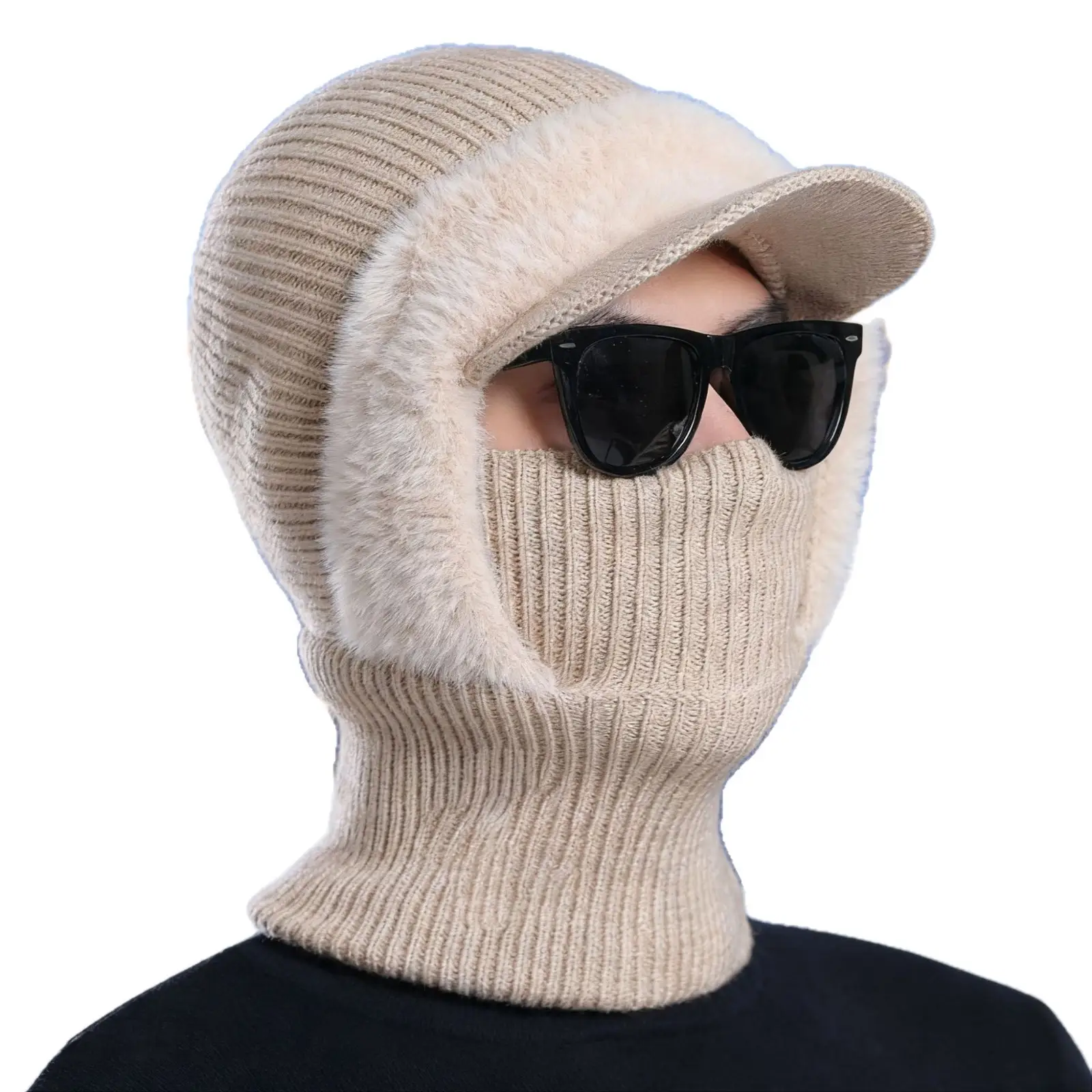 Winter Men's Woolen Hat with Duck Tongue & Ear Protection - Image 11