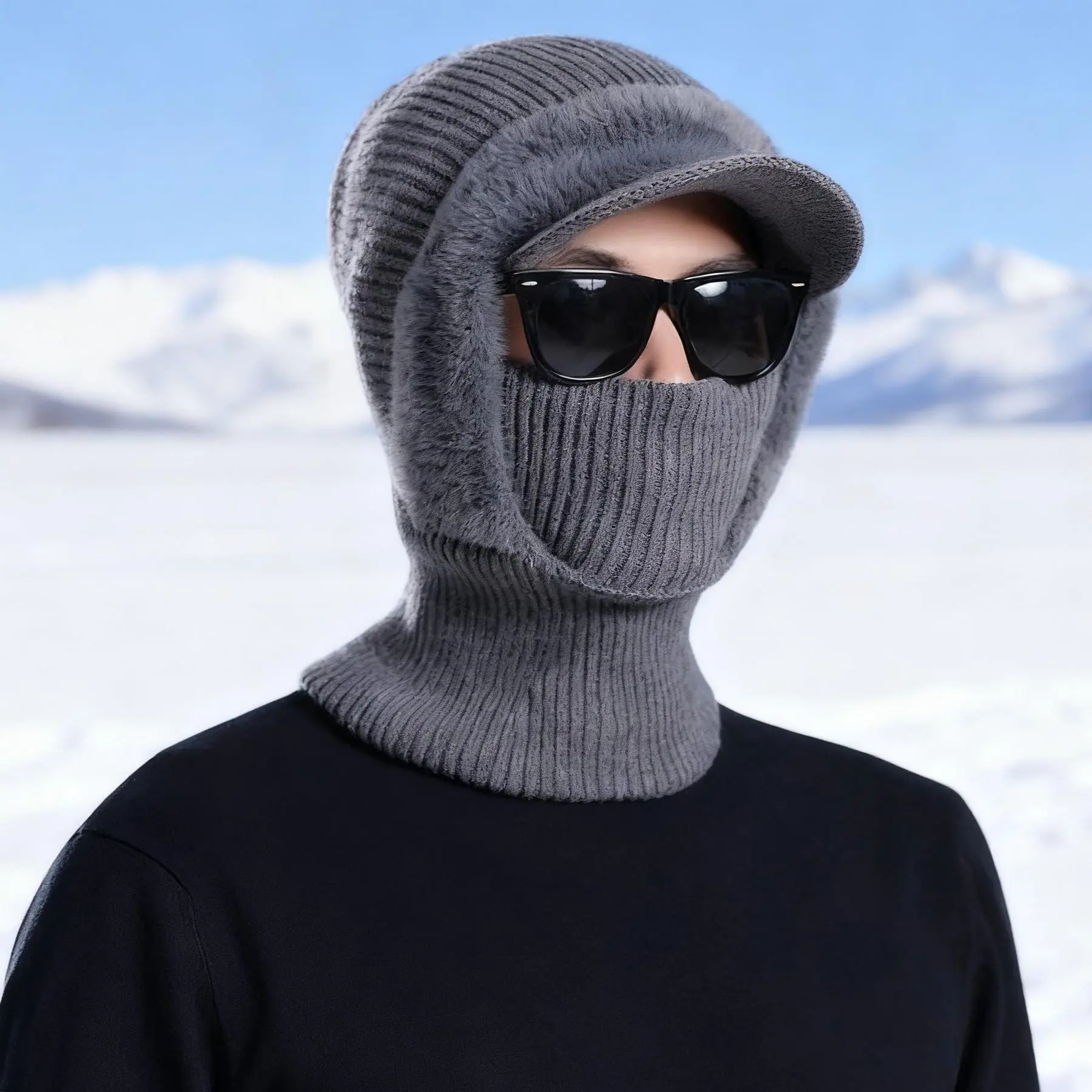 Winter Men's Woolen Hat with Duck Tongue & Ear Protection — feature 5