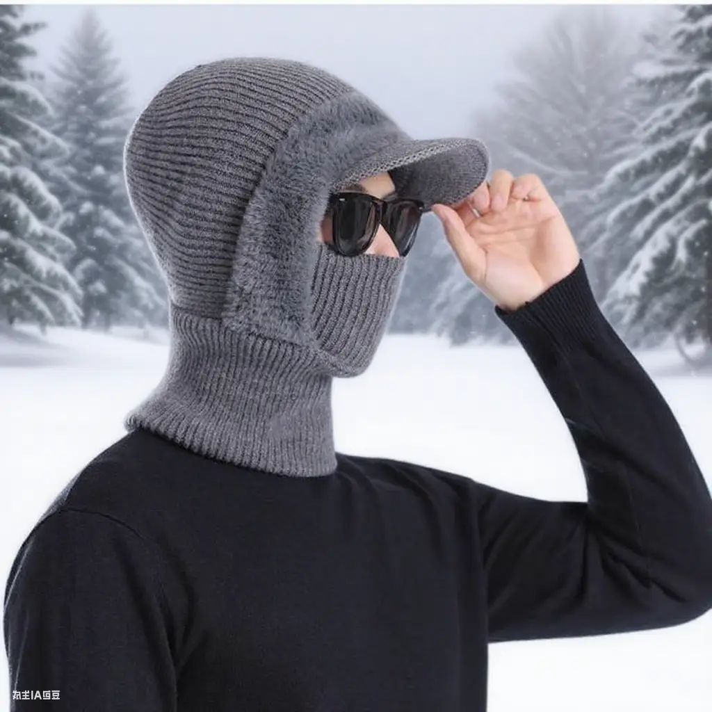 Winter Men's Woolen Hat with Duck Tongue & Ear Protection — feature 6