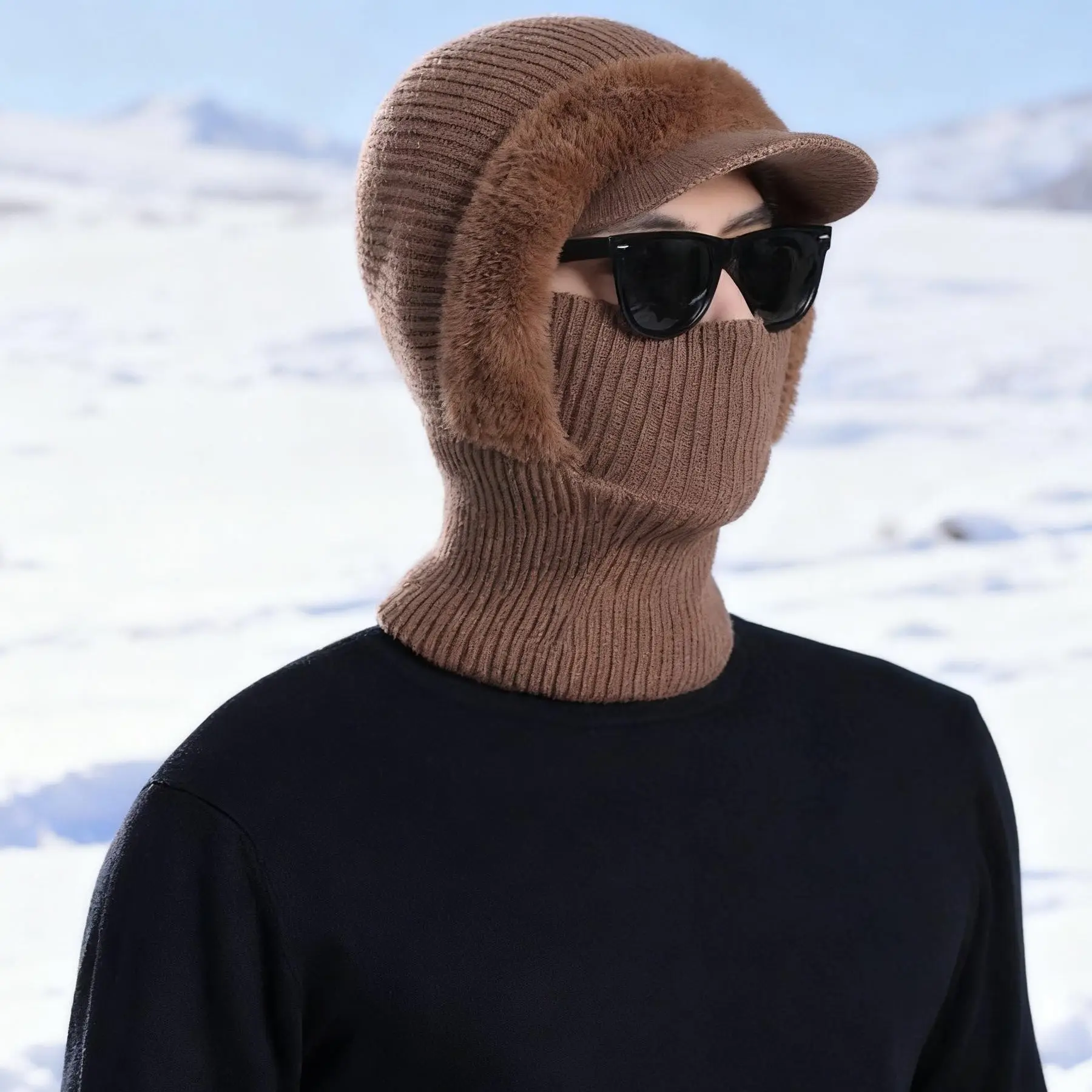 Winter Men's Woolen Hat with Duck Tongue & Ear Protection — feature 7