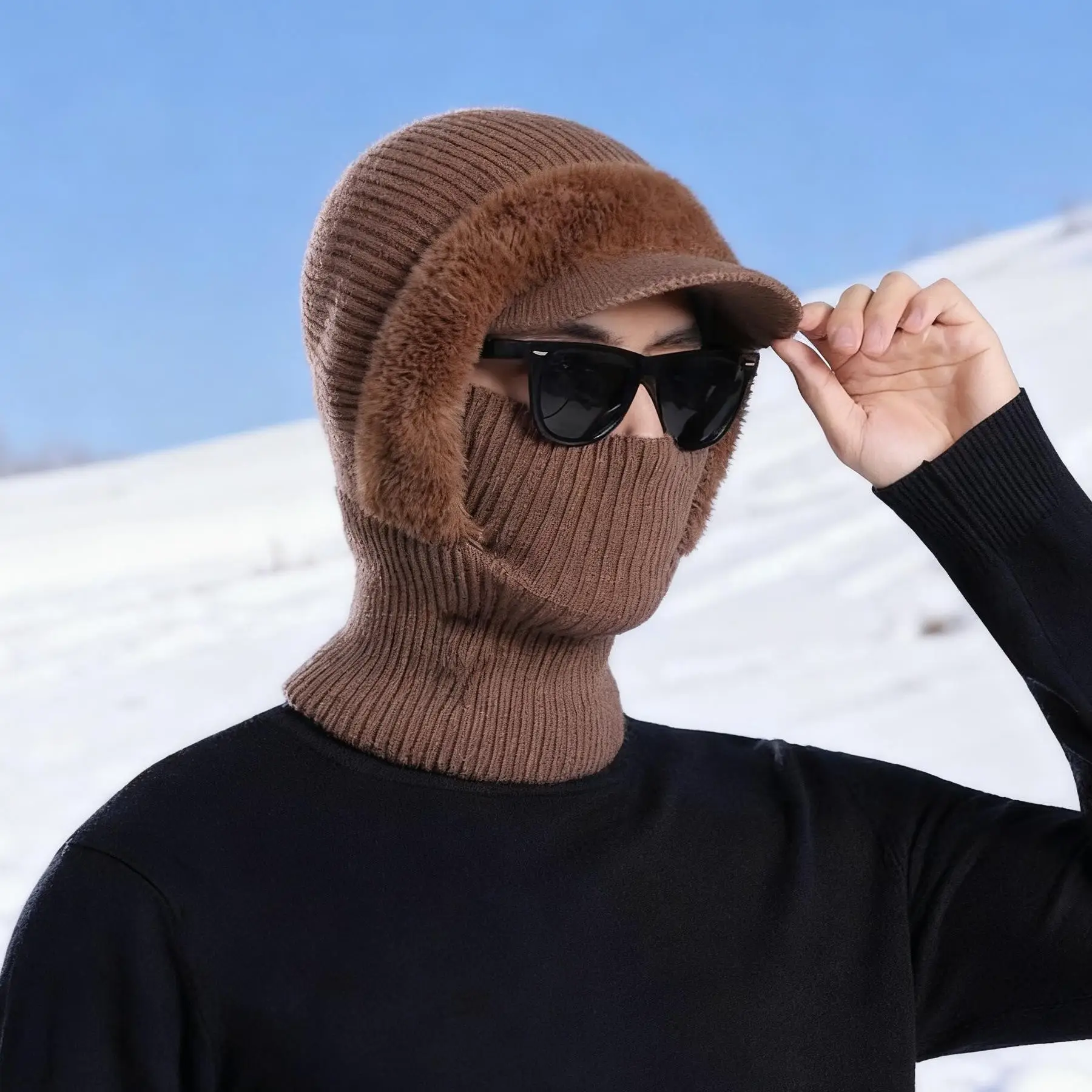 Winter Men's Woolen Hat with Duck Tongue & Ear Protection — feature 8