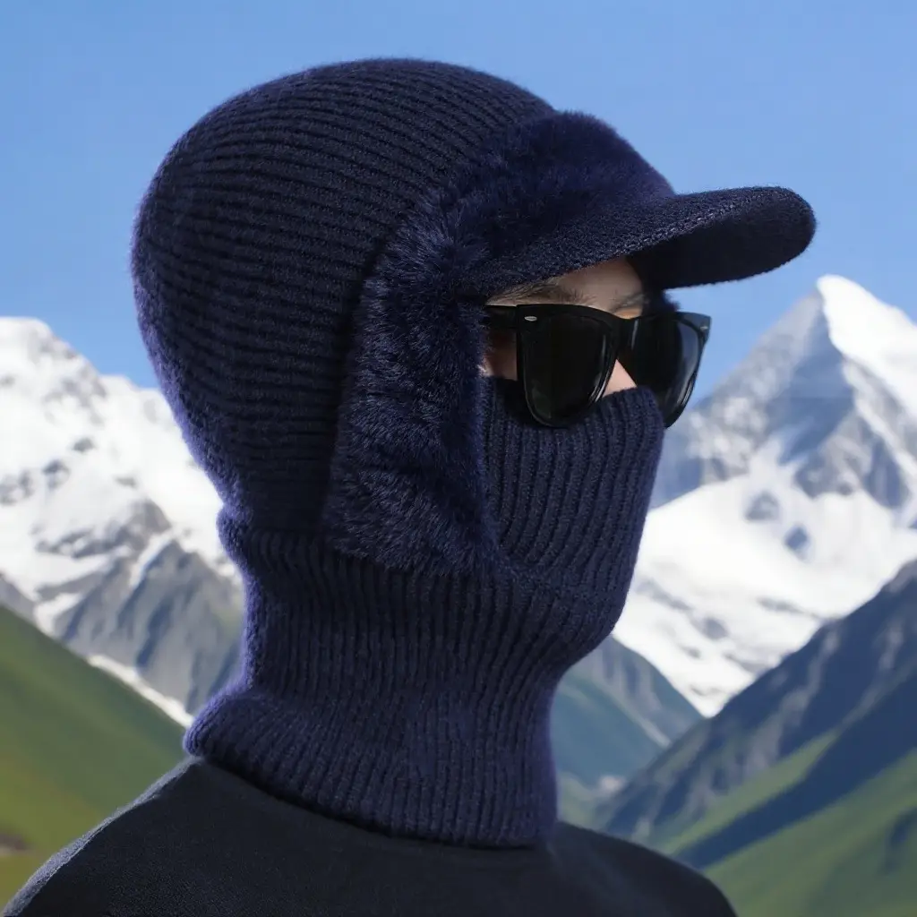 Winter Men's Woolen Hat with Duck Tongue & Ear Protection - Image 5