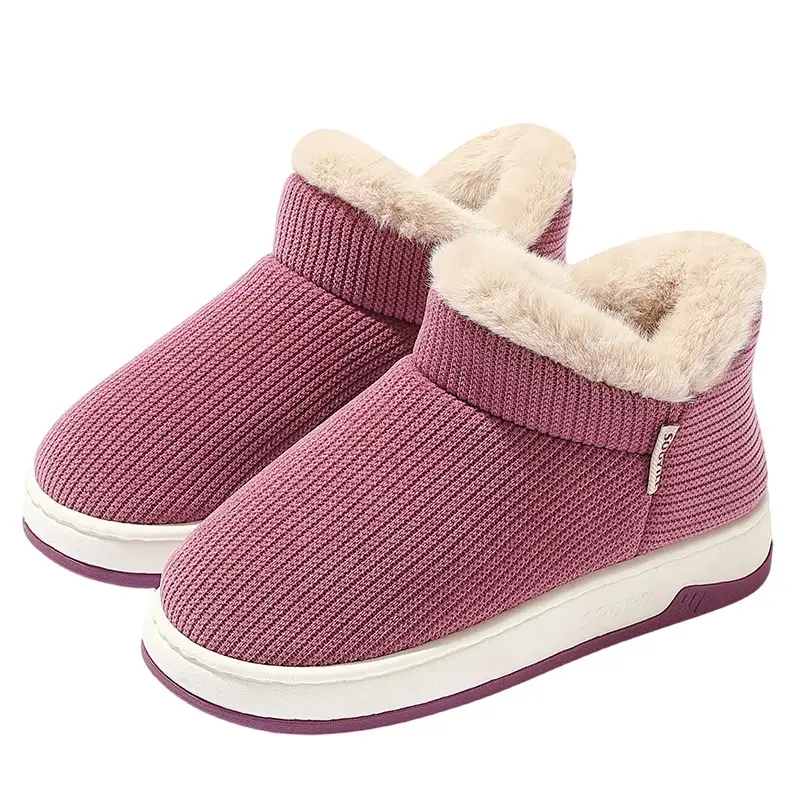 Elderly Non-Slip Cotton Slippers for Women, Autumn and Winter 2025 New Style, Indoor Home Slippers for Middle-Aged and Elderly, Plush Fleece-Lined Cotton Shoes for Men - Image 10