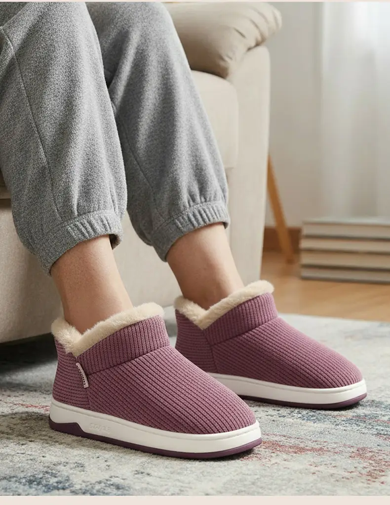 Elderly Non-Slip Cotton Slippers for Women, Autumn and Winter 2025 New Style, Indoor Home Slippers for Middle-Aged and Elderly, Plush Fleece-Lined Cotton Shoes for Men — feature 10