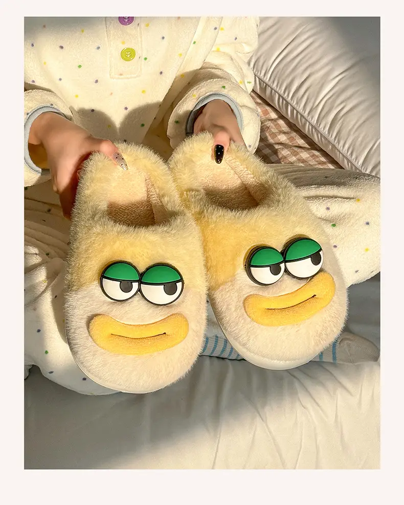 Cute Cartoon Cotton Slippers for Kids Winter Indoor Non-Slip — feature 10