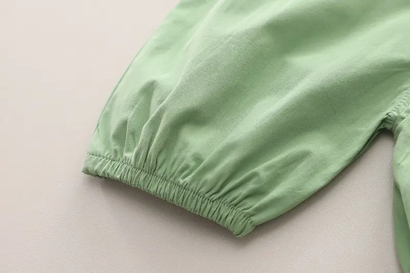 Boys Green Overalls Striped T-Shirt Split Suit 2025 — feature 12