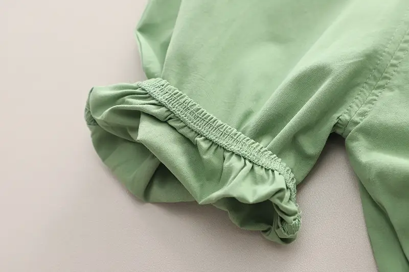 Boys Green Overalls Striped T-Shirt Split Suit 2025 — feature 13