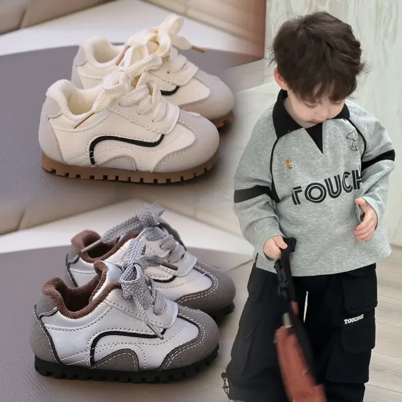 2025 Winter Velvet Baby Toddler Shoes Soft Sole Non-Slip