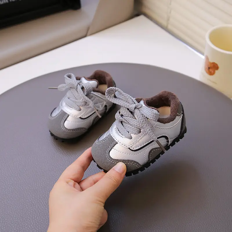 2025 Winter Velvet Baby Toddler Shoes Soft Sole Non-Slip