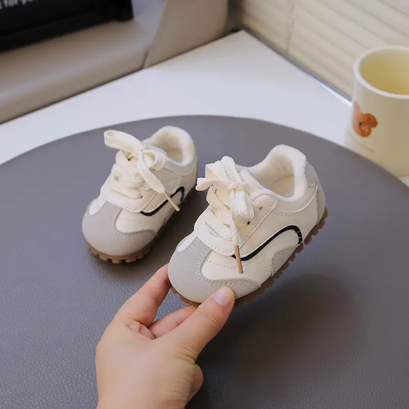 2025 Winter Velvet Baby Toddler Shoes Soft Sole Non-Slip