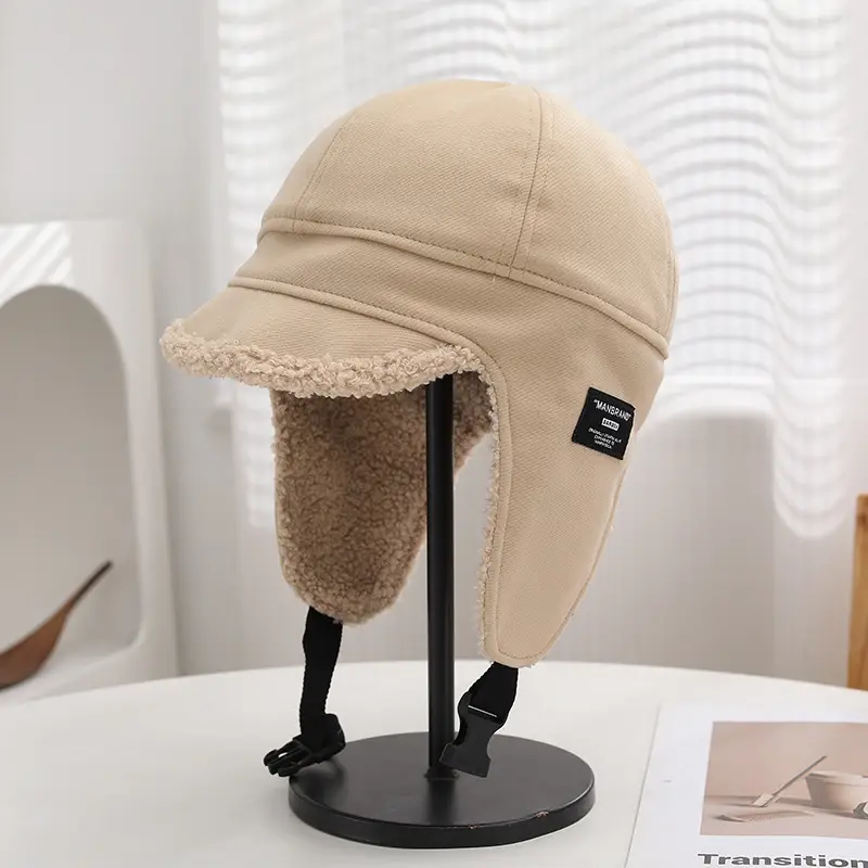 Women Fleece Earflap Trapper Hat Winter Cycling Warm - Image 6
