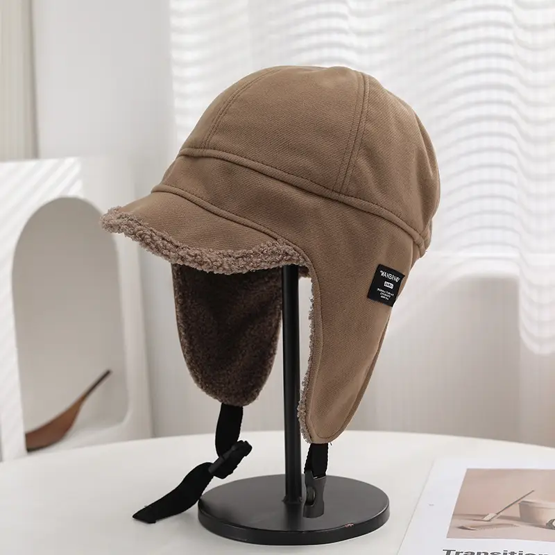 Women Fleece Earflap Trapper Hat Winter Cycling Warm - Image 7