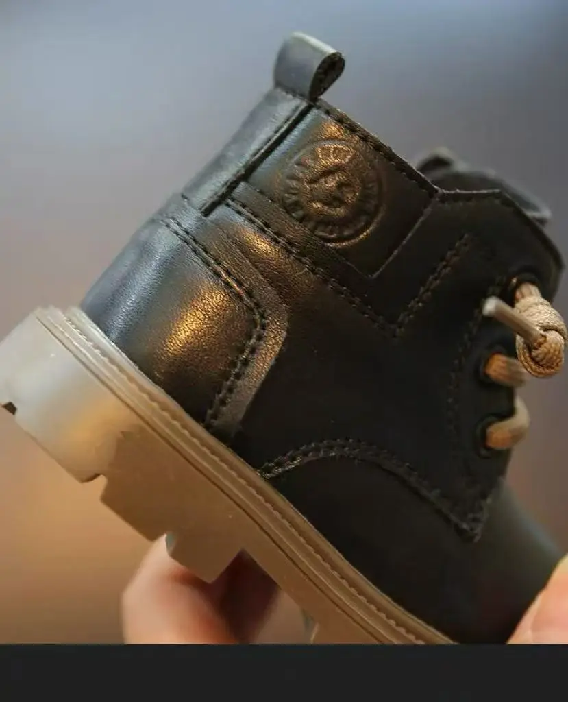 Baby Boots Autumn and Winter Leather Boots 0 to 3 Years Old Soft-Soled Toddler Shoes Female Baby Boots Leather Cotton Boots Boys Baby Shoes — feature 11