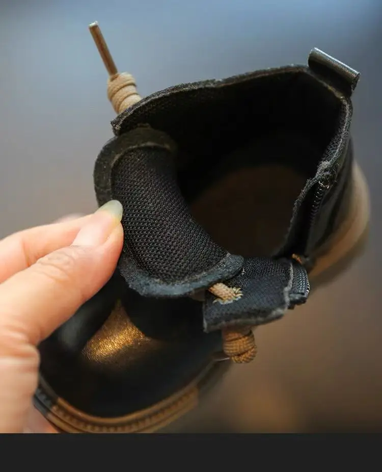 Baby Boots Autumn and Winter Leather Boots 0 to 3 Years Old Soft-Soled Toddler Shoes Female Baby Boots Leather Cotton Boots Boys Baby Shoes — feature 13