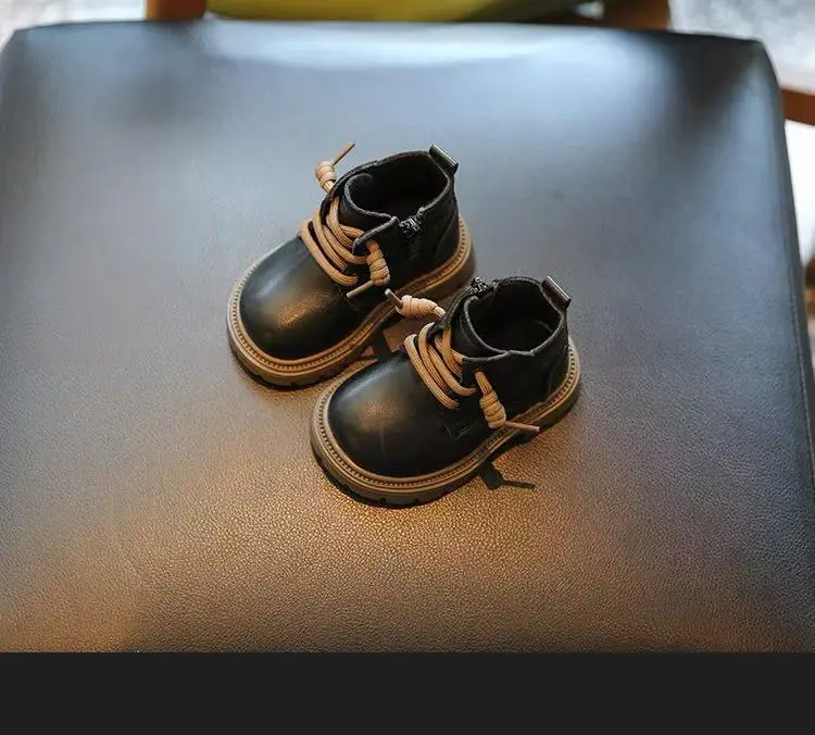 Baby Boots Autumn and Winter Leather Boots 0 to 3 Years Old Soft-Soled Toddler Shoes Female Baby Boots Leather Cotton Boots Boys Baby Shoes — feature 6