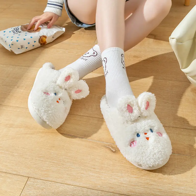 Cixi Cotton Slippers for Women, Winter Home Use, Spring & Fall Indoor Non-Slip Warm Thick-Soled Confinement Shoes for Home Couples and Men - Image 6