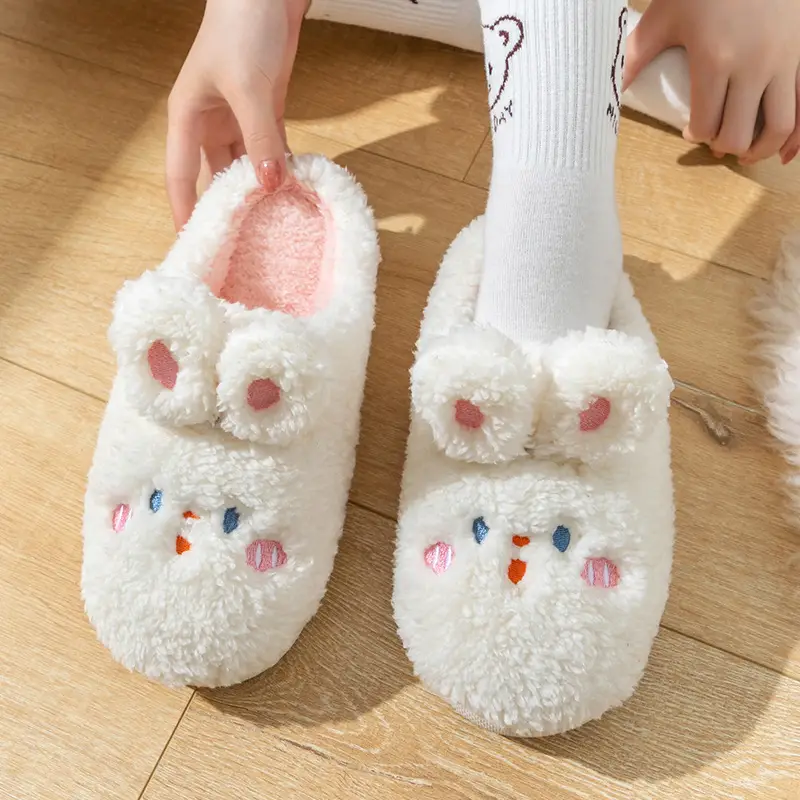 Cixi Cotton Slippers for Women, Winter Home Use, Spring & Fall Indoor Non-Slip Warm Thick-Soled Confinement Shoes for Home Couples and Men - Image 7