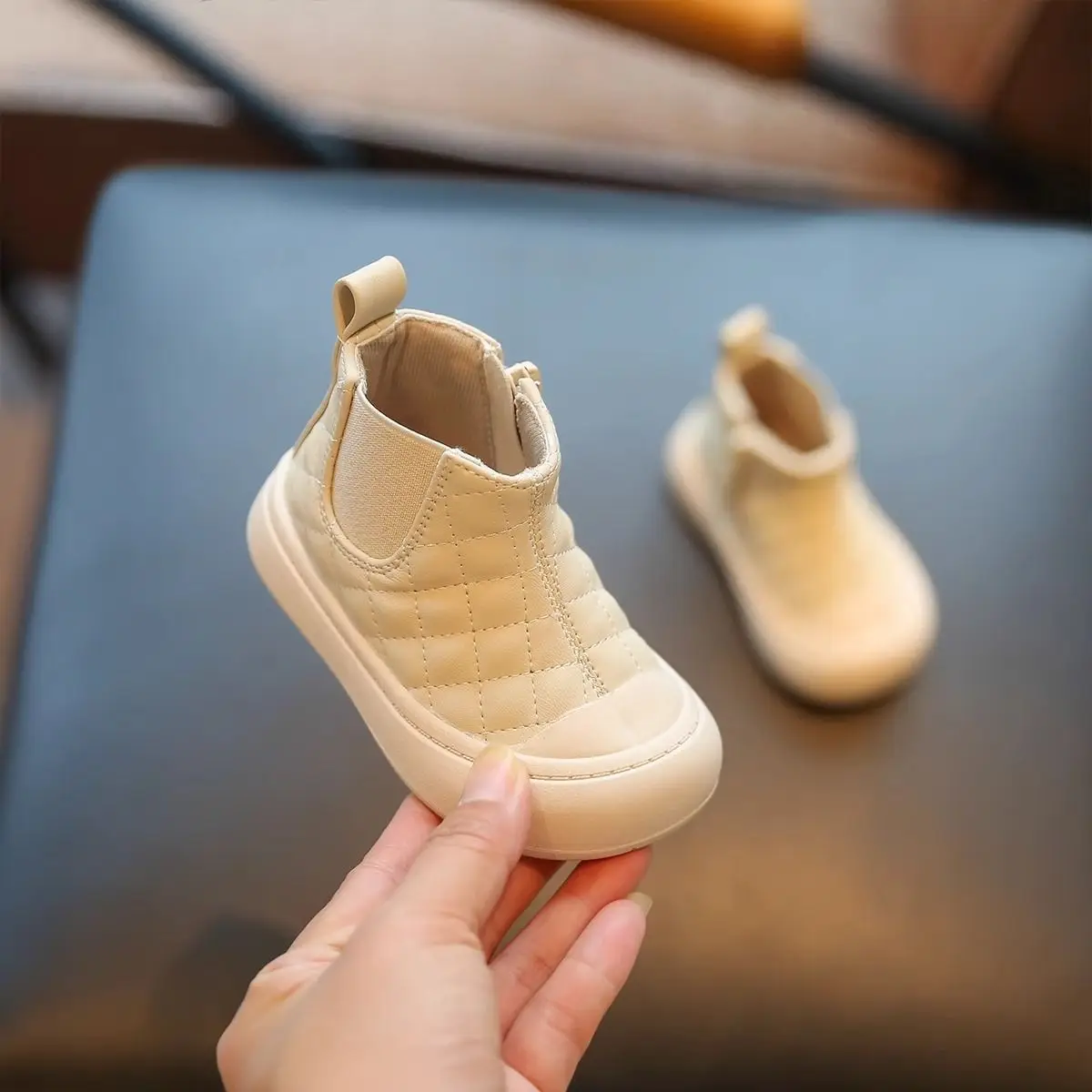 Girls' Soft Leather Sneakers Spring Fall