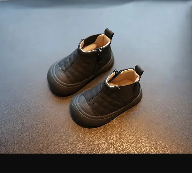 Girls' Soft Leather Sneakers Spring Fall — feature 1