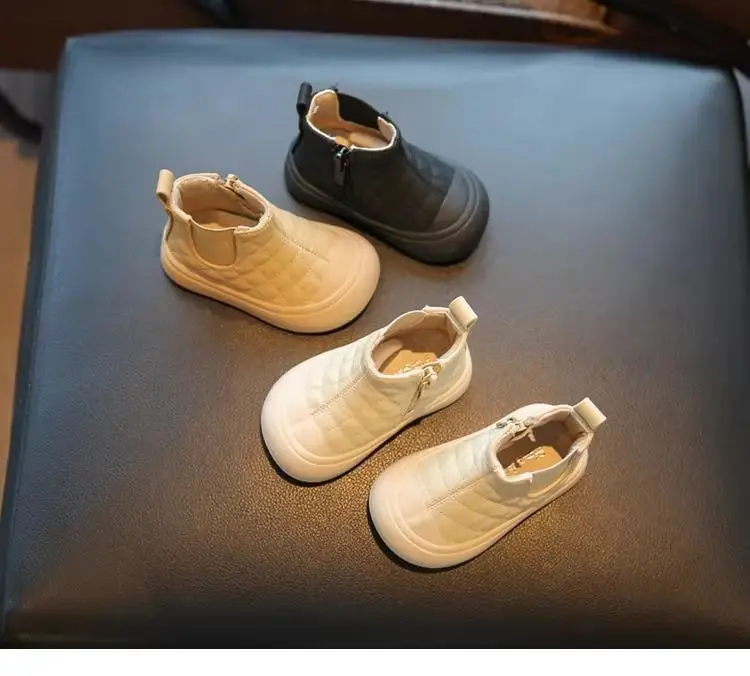 Girls' Soft Leather Sneakers Spring Fall — feature 2
