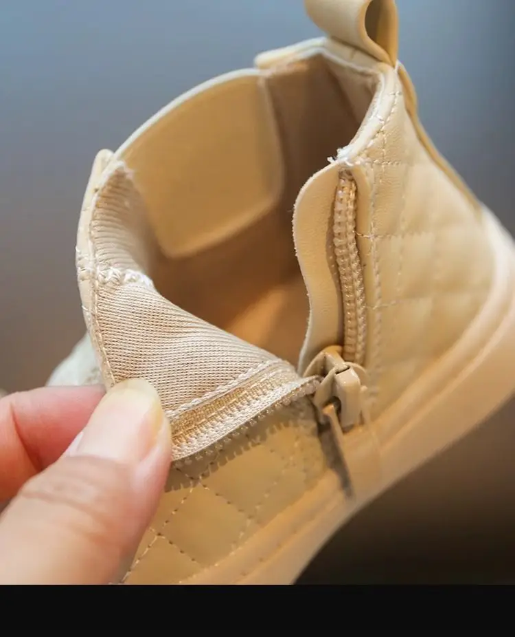 Girls' Soft Leather Sneakers Spring Fall — feature 3