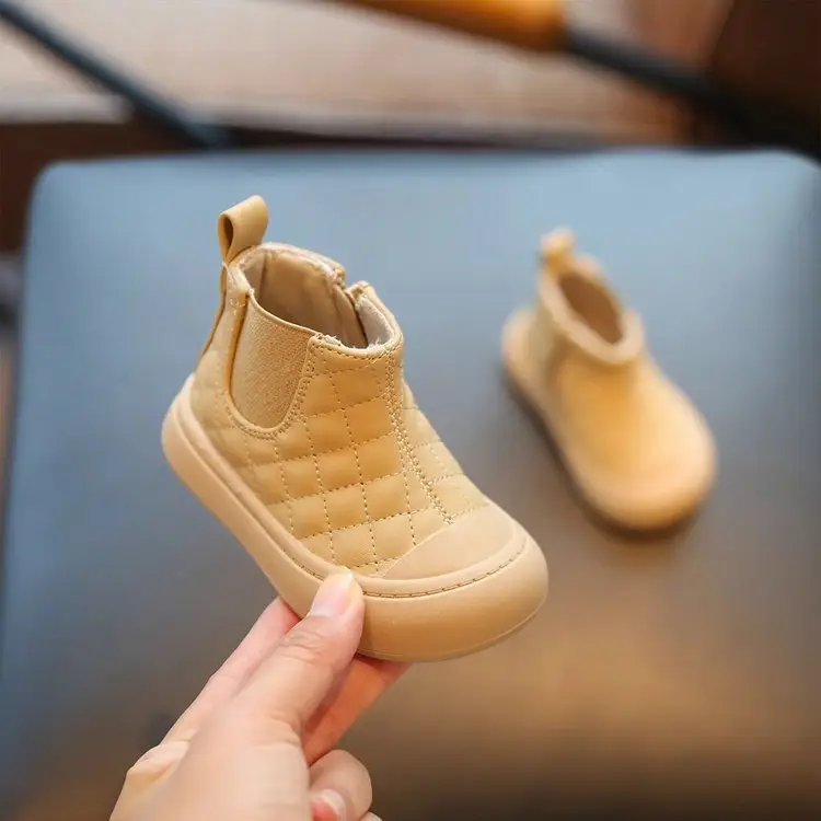 Girls' Soft Leather Sneakers Spring Fall