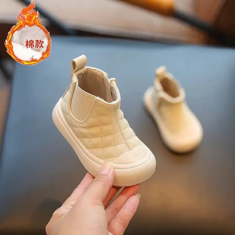 Girls' Soft Leather Sneakers Spring Fall