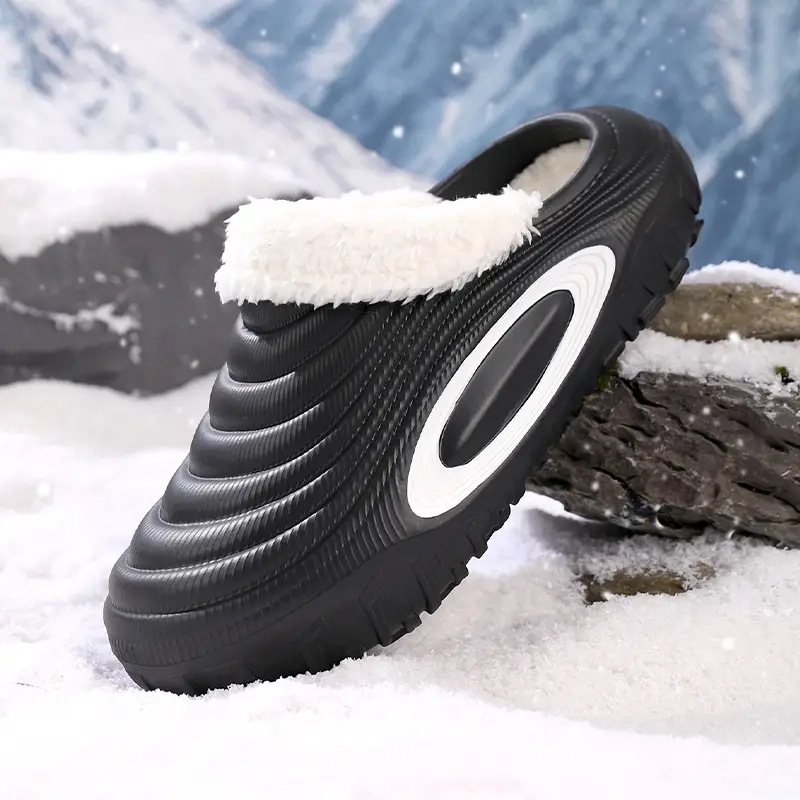 Women's Warm Cotton Slip-On Shoes Cream New Autumn Winter - Image 4