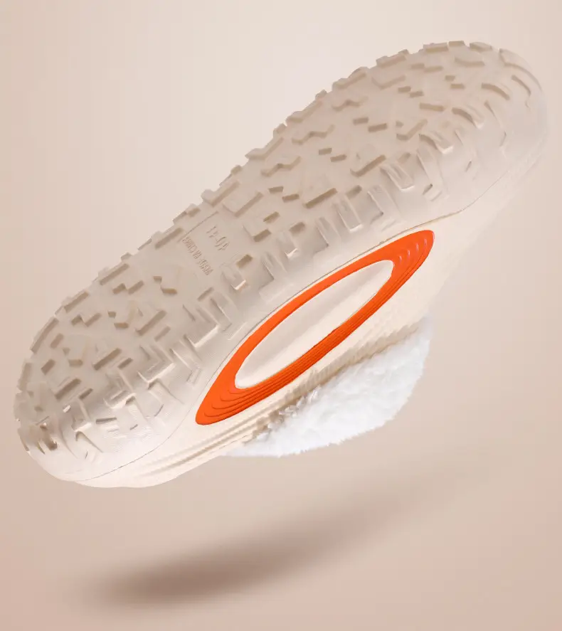 Women's Warm Cotton Slip-On Shoes Cream New Autumn Winter — feature 10